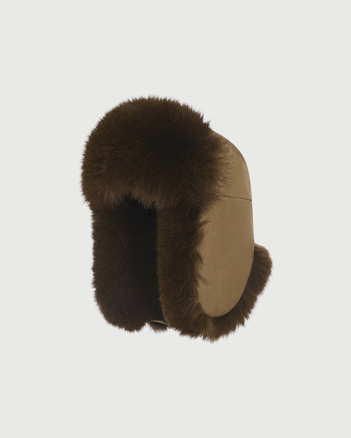 Technical fabric ushanka with fox fur - Yves Salomon - New Fall Winter Collection