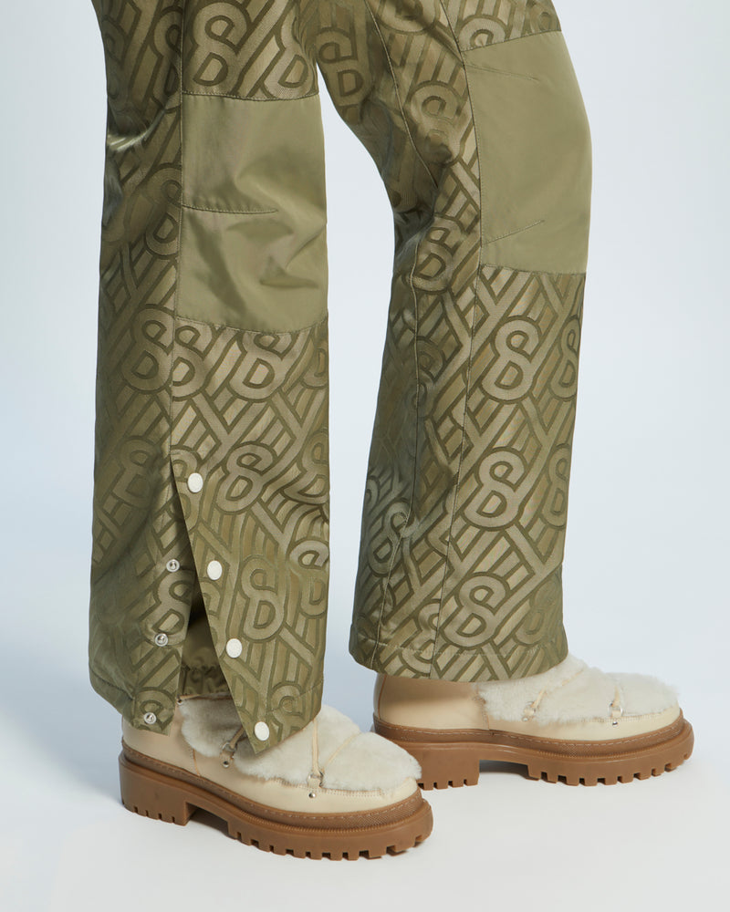 skiwear wide leg trousers - bronze - Yves Salomon