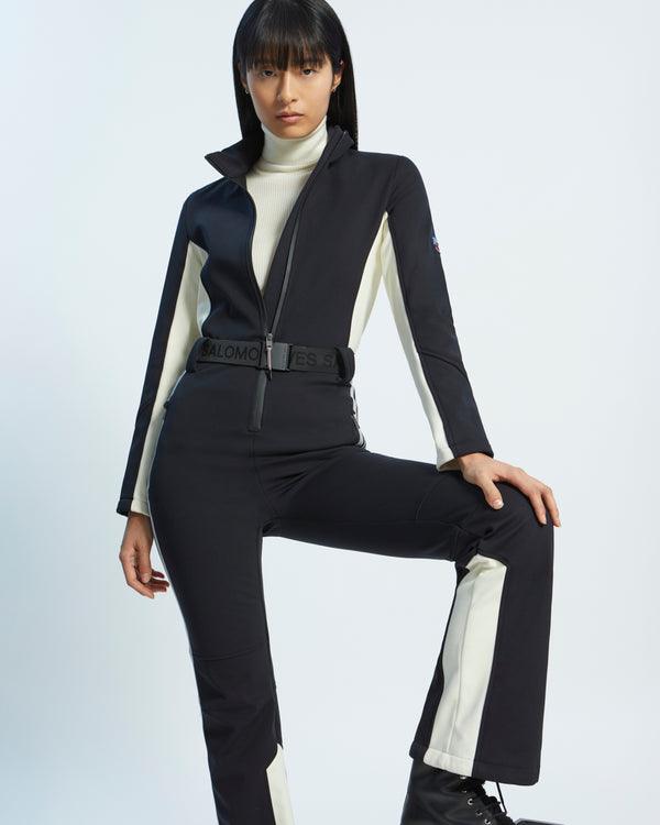 softshell fabric jumpsuit - black - Yves Salomon