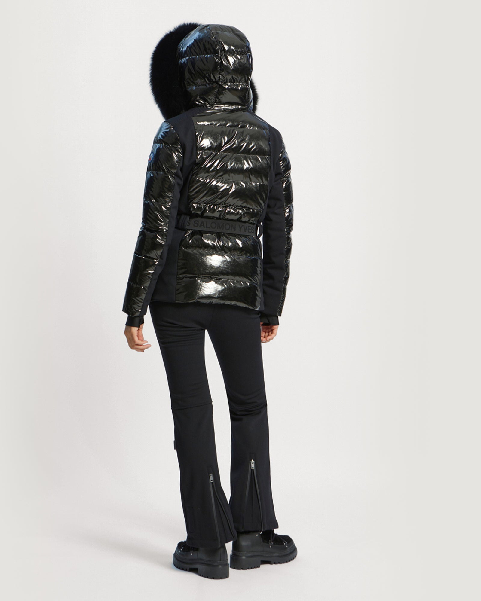 Ski jacket with fox fur hood - YS Mountain women