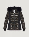Ski jacket with fox fur hood