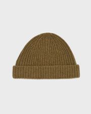 Wool-cashmere knit beanie