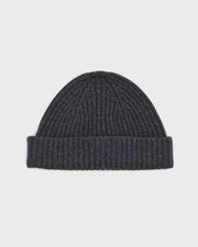 Wool-cashmere knit beanie