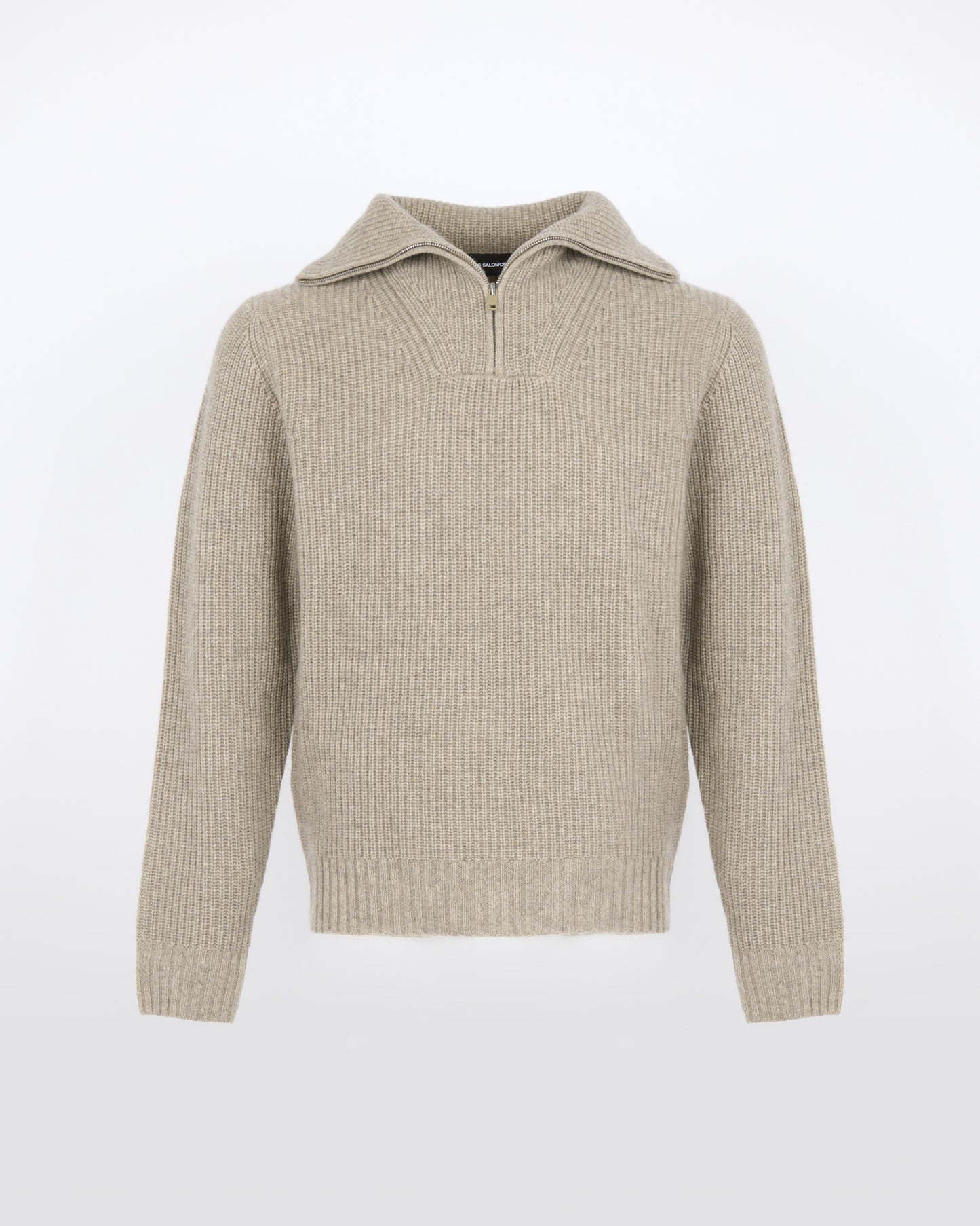 Zip-front cashmere wool trucker collar sweater - Yves Salomon - New Fall/Winter Collection