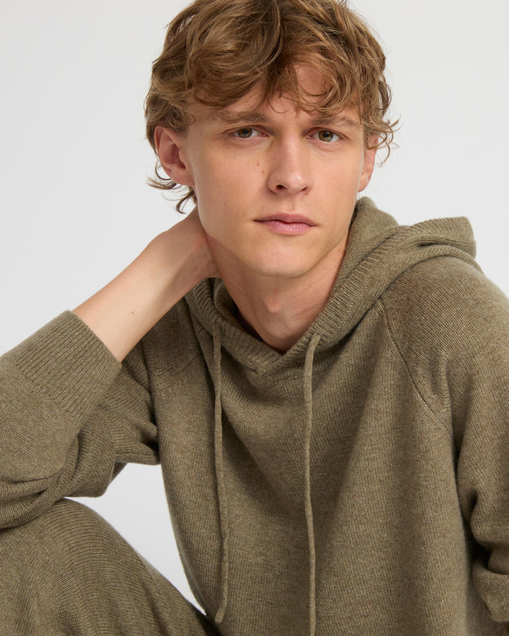 Cashmere wool knit Hoodie
