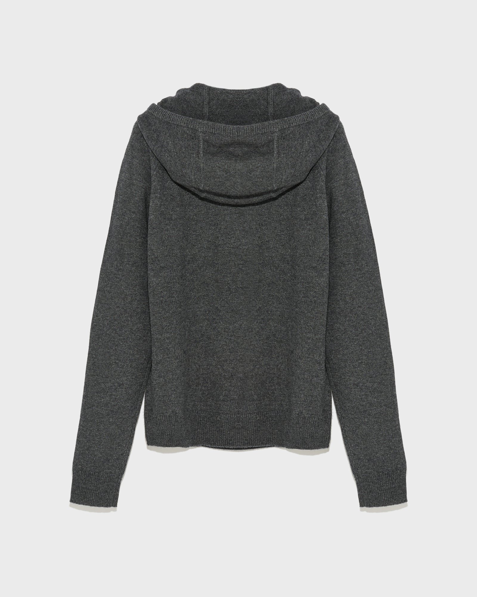【送料&関税込】Stone  Long-sleeved Knitted Hoodie Knit hoodie - grey - Yves Salomon Men – Yves Salomon US