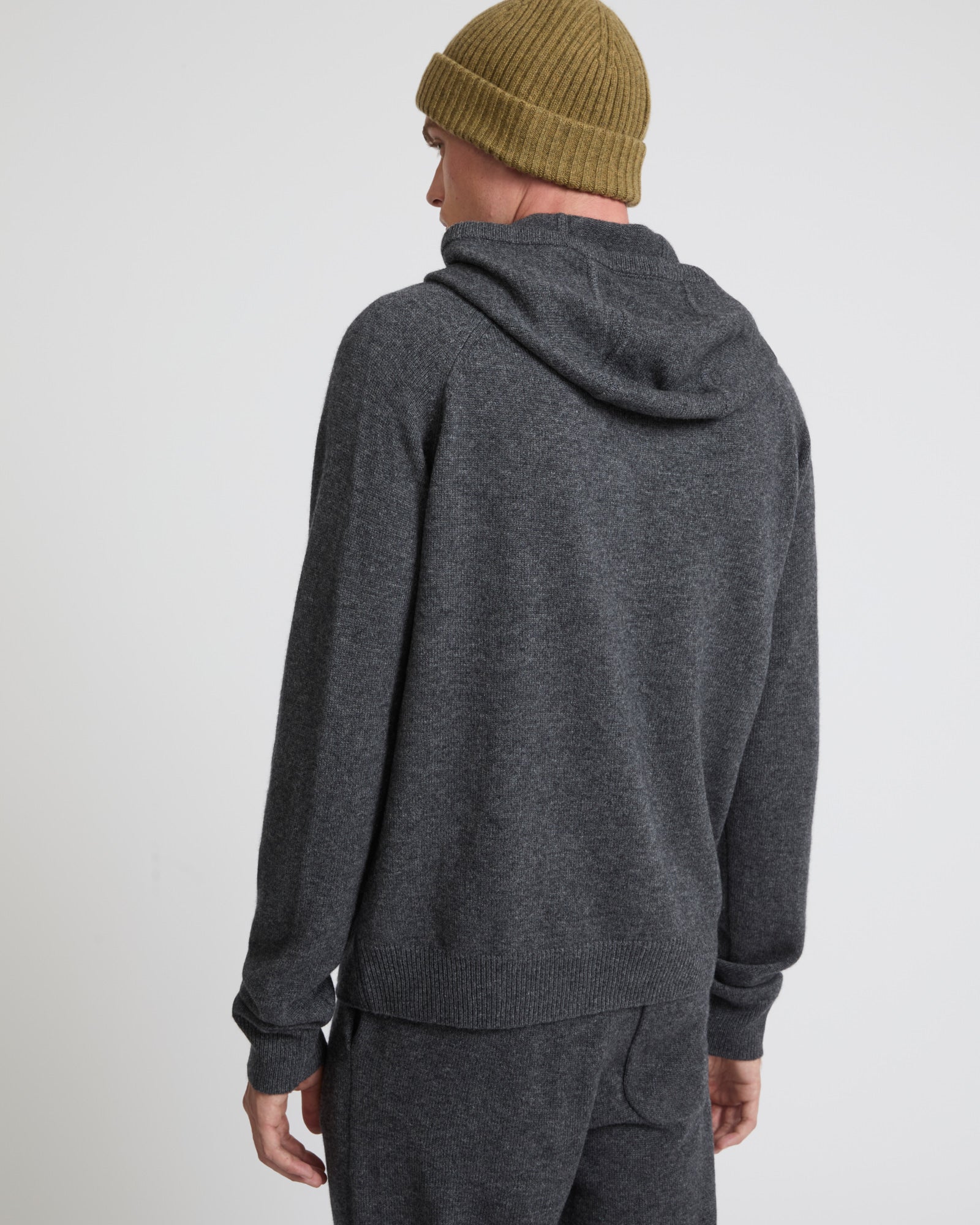 Knit hoodie - grey - Yves Salomon Men – Yves Salomon US Knit hoodie - grey - Yves Salomon Men – Yves Salomon US