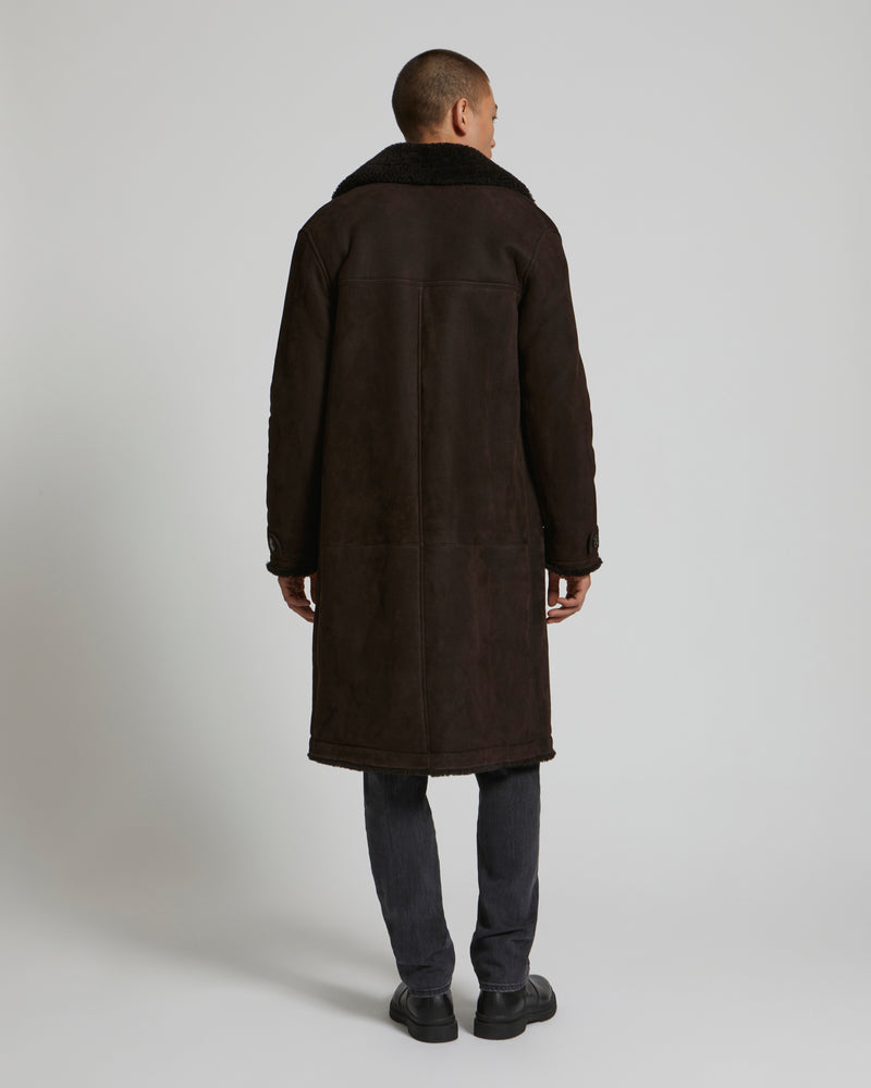 Long shearling jacket-Yves salomon-Winter sale & boxing day