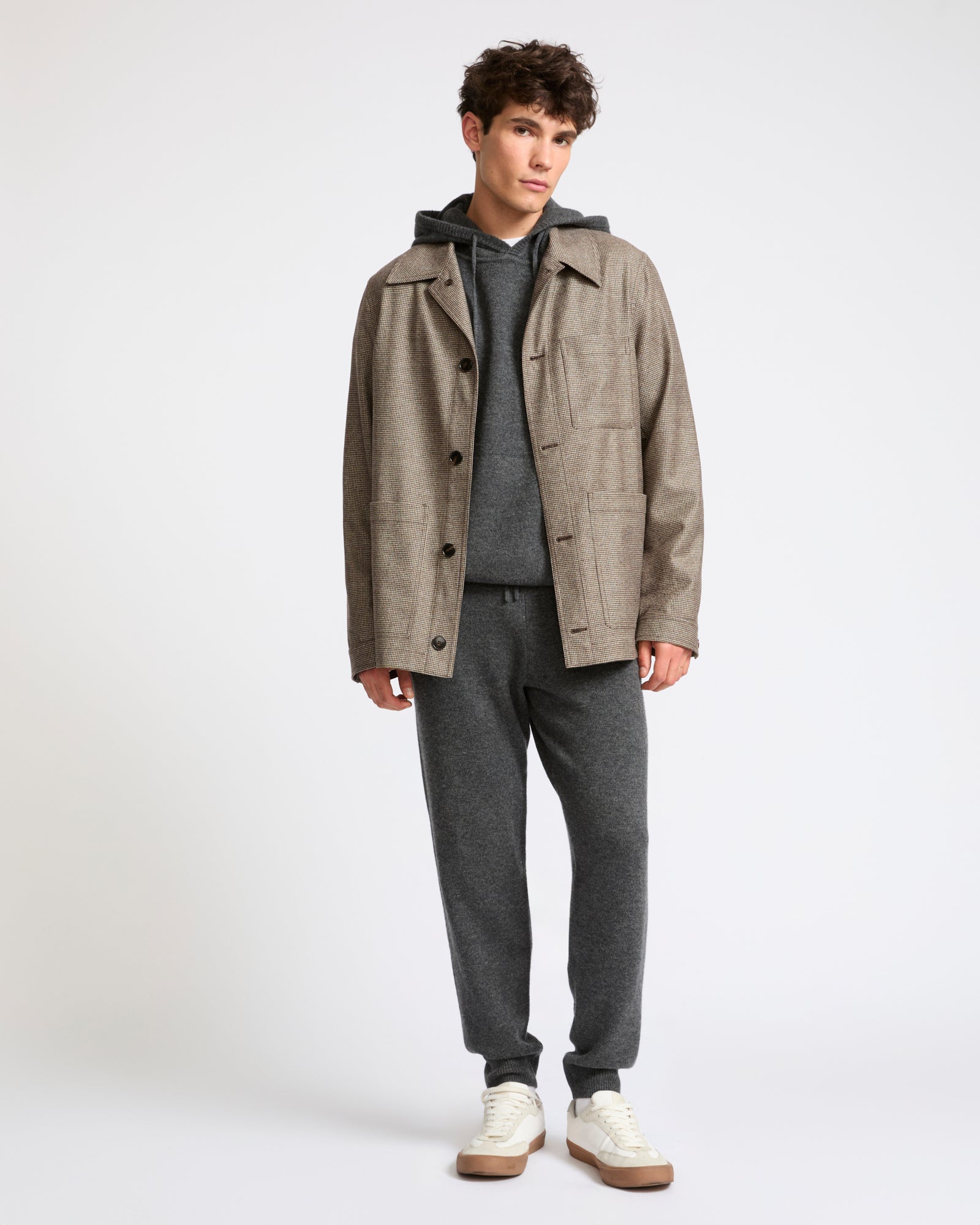 Jogging-style cashmere wool knit pant - Yves Salomon - New Fall Winter Collection