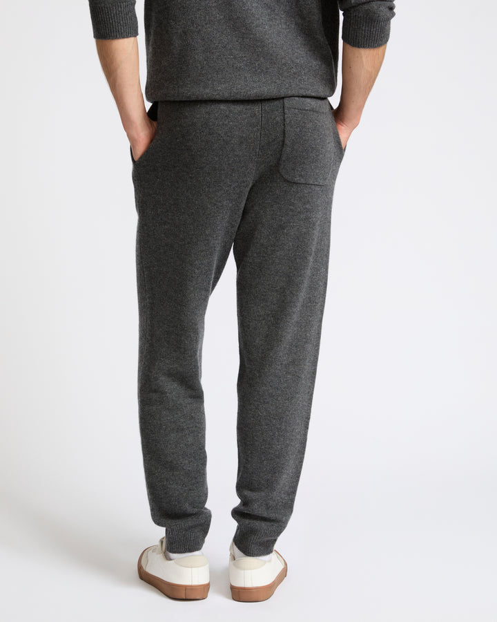 Jogging-style cashmere wool knit pant - Yves Salomon - New Fall Winter Collection