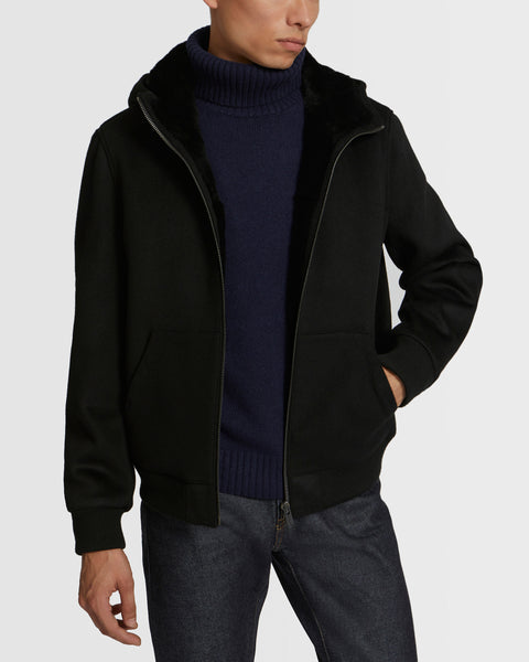 josemoon TWILL BONDING HOODIE JACKET 黒 24WUV01166T17XC99_1_3a2851ba-