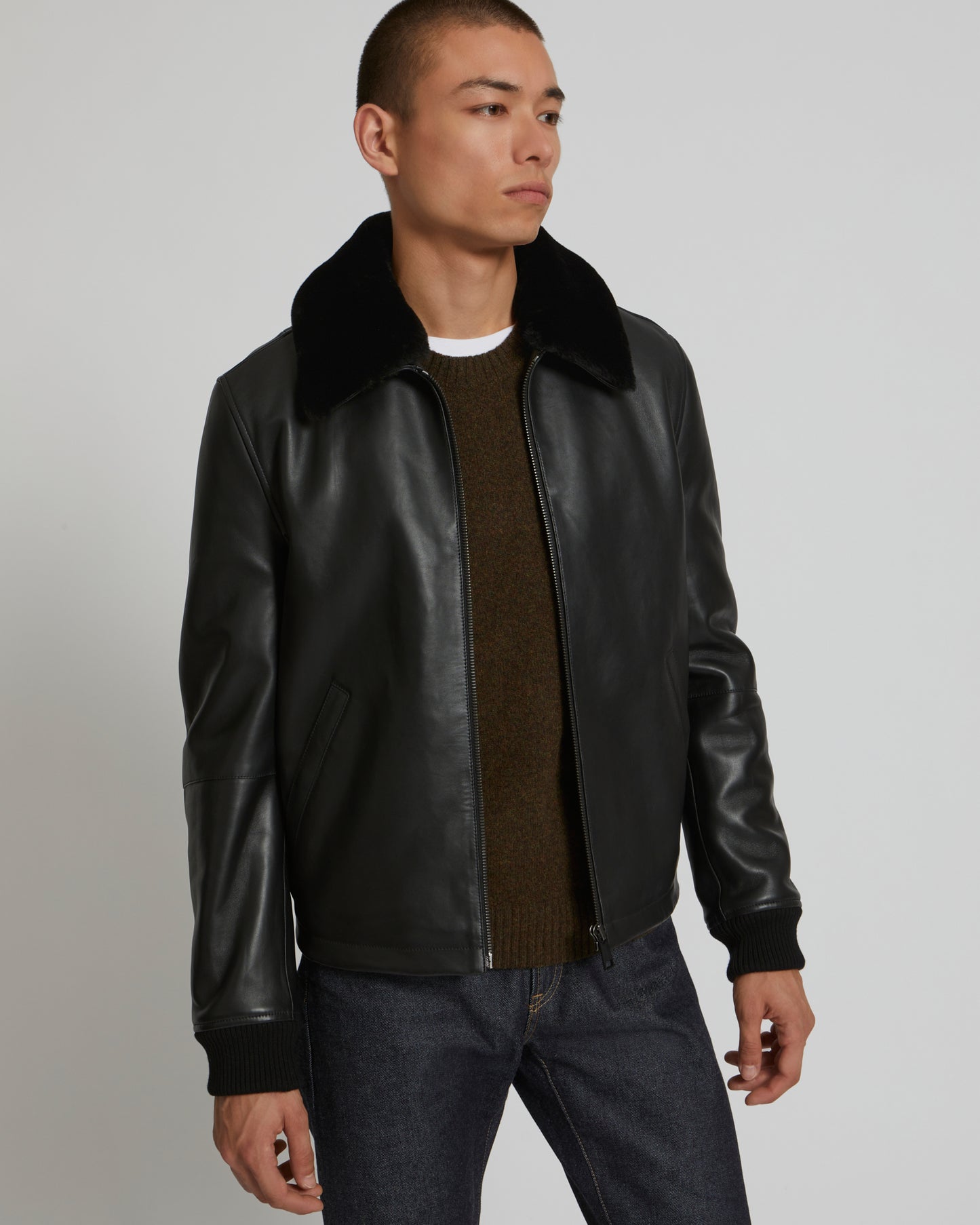 Lamb leather jacket