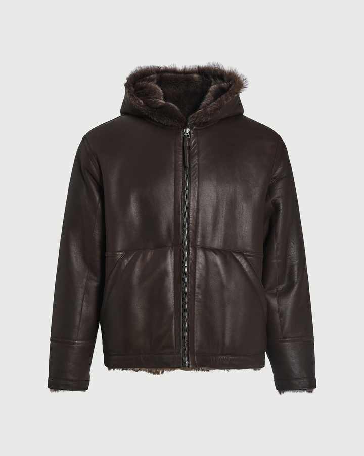 Reversible Toscana lambskin hoodie - Yves Salomon - New Fall Winter Collection