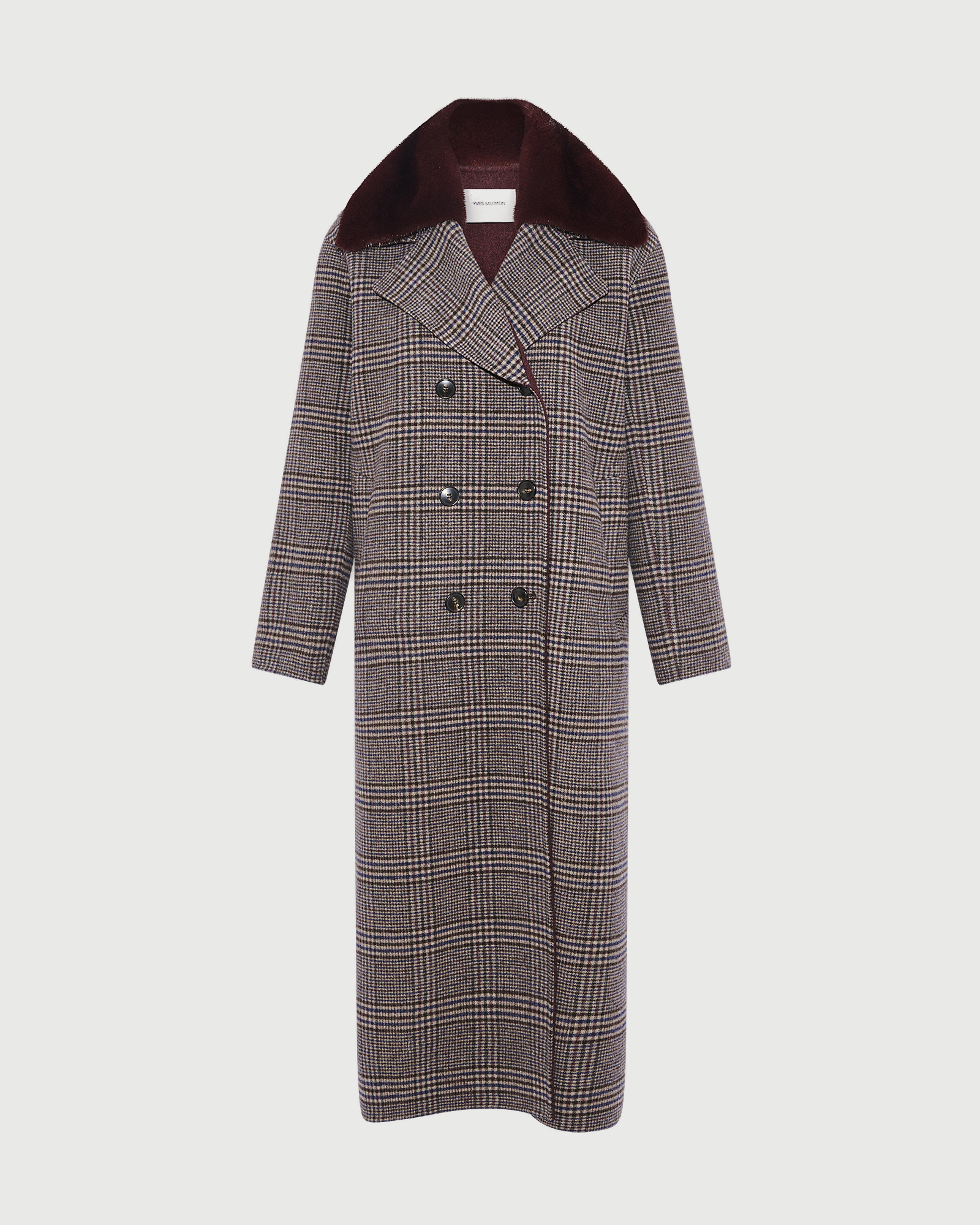  Long cashmere wool coat with mink fur collar - Yves Salomon - New Fall Winter Collection