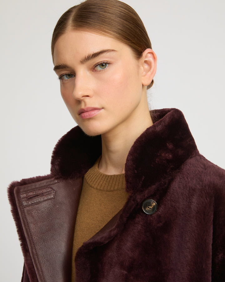 Officer coat in merino