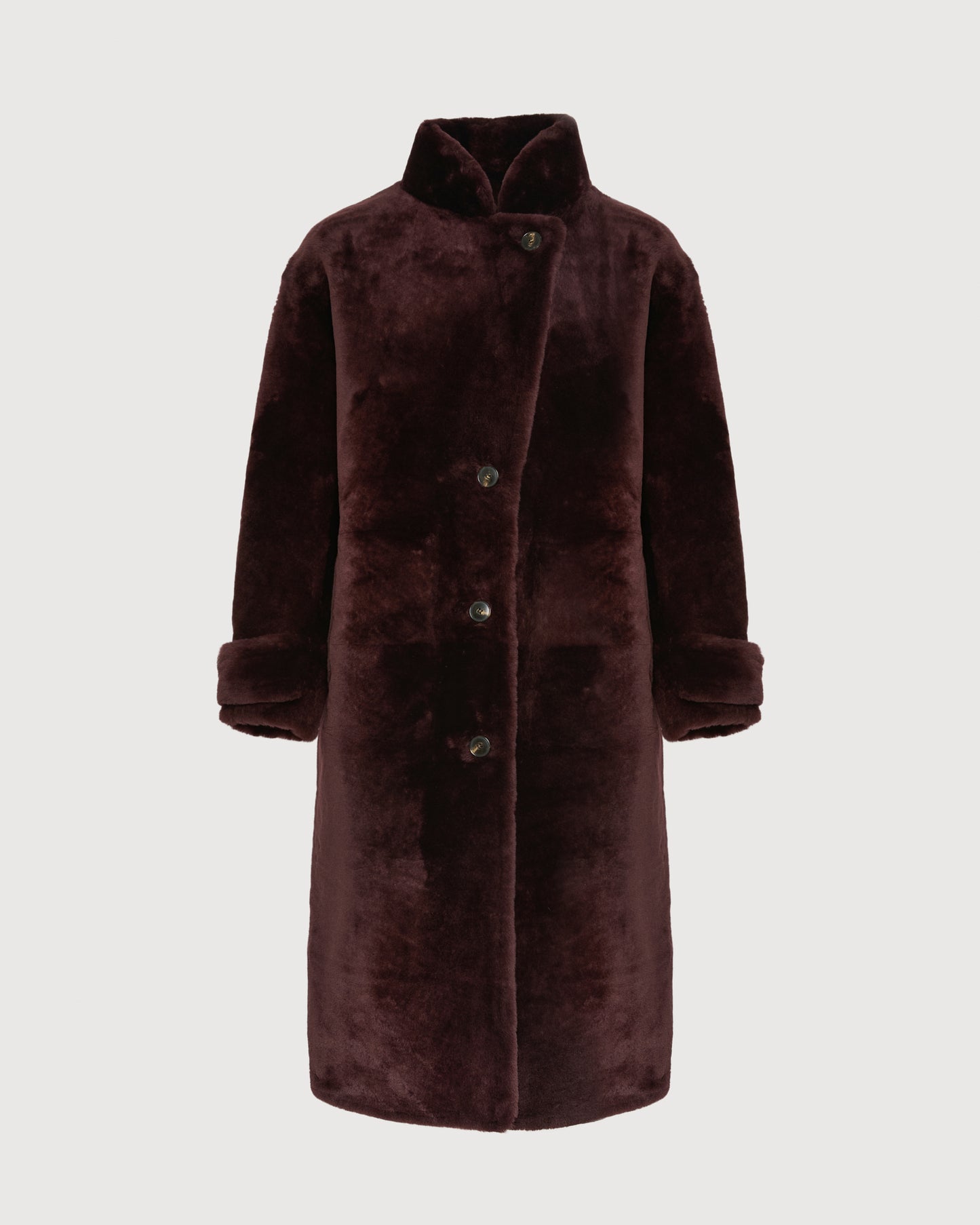Officer coat in merino - Yves Salomon