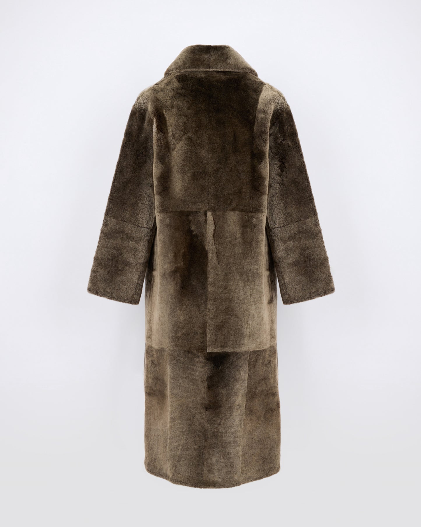 Long double-breasted shearling coat - Yves Salomon - New Fall/Winter Collection