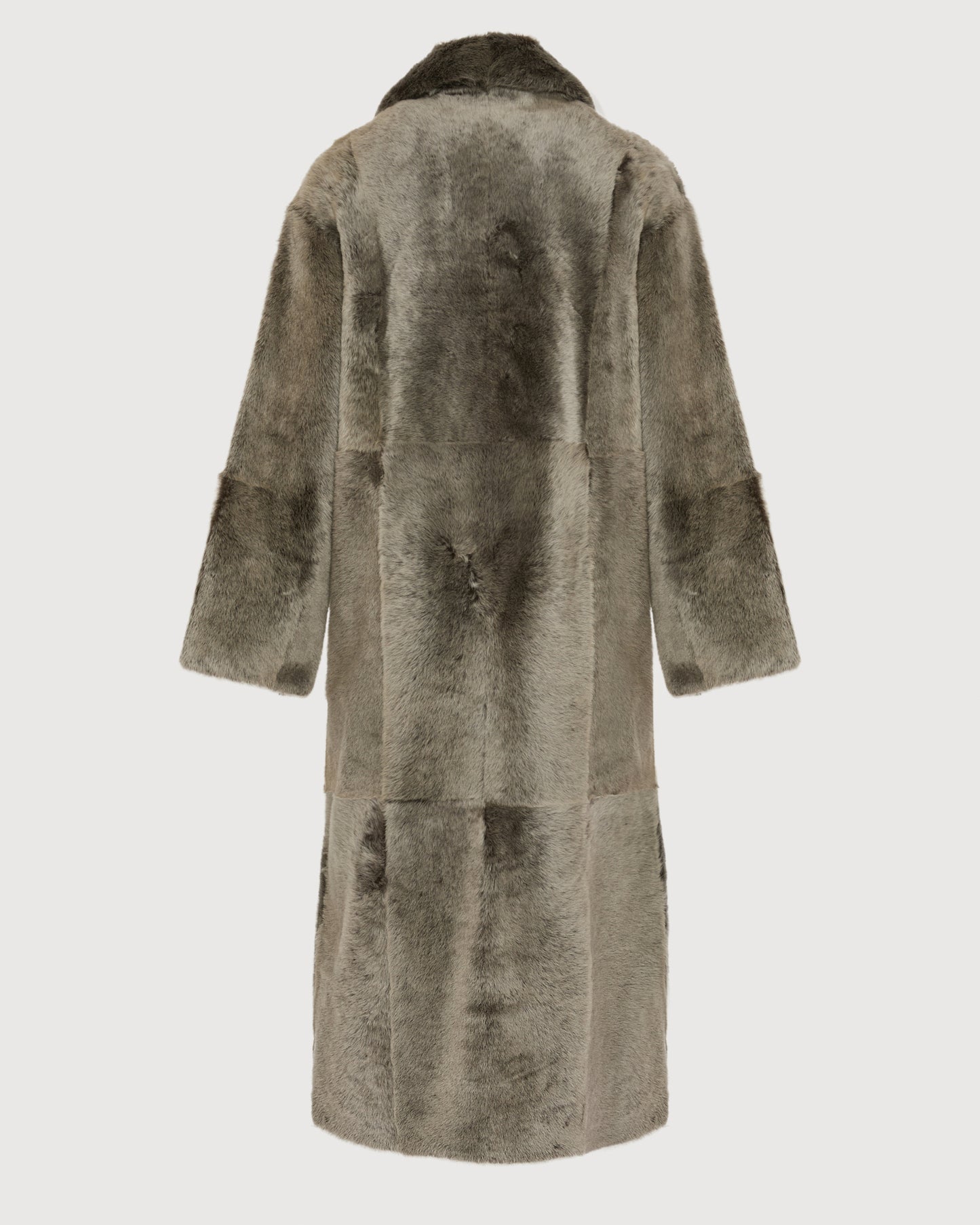 Long double-breasted shearling coat - Yves Salomon