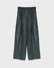 Cargo trousers in lamb leather