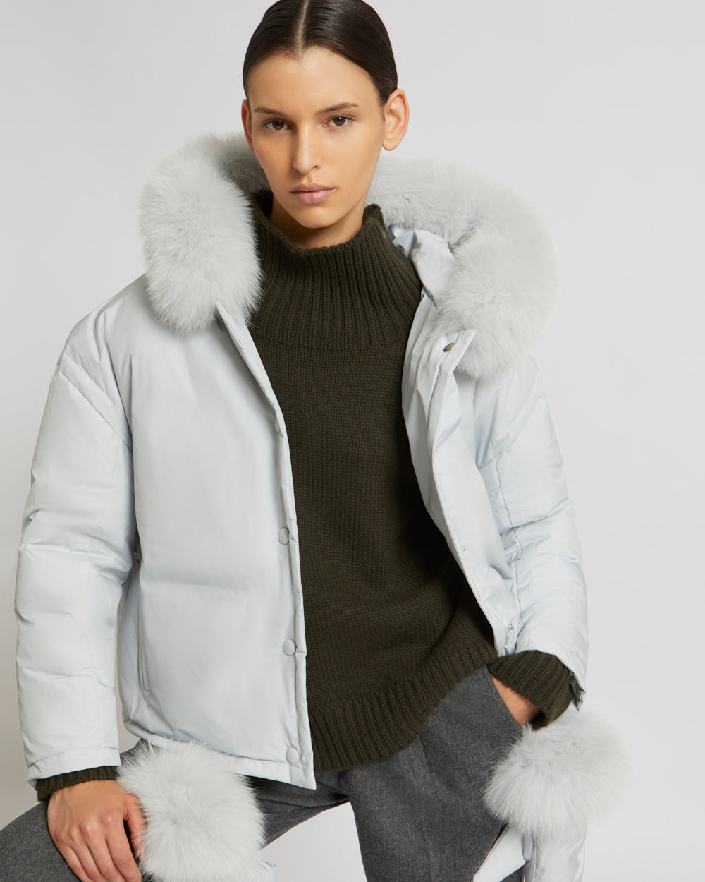 Yves salomon 2024 feather jacket