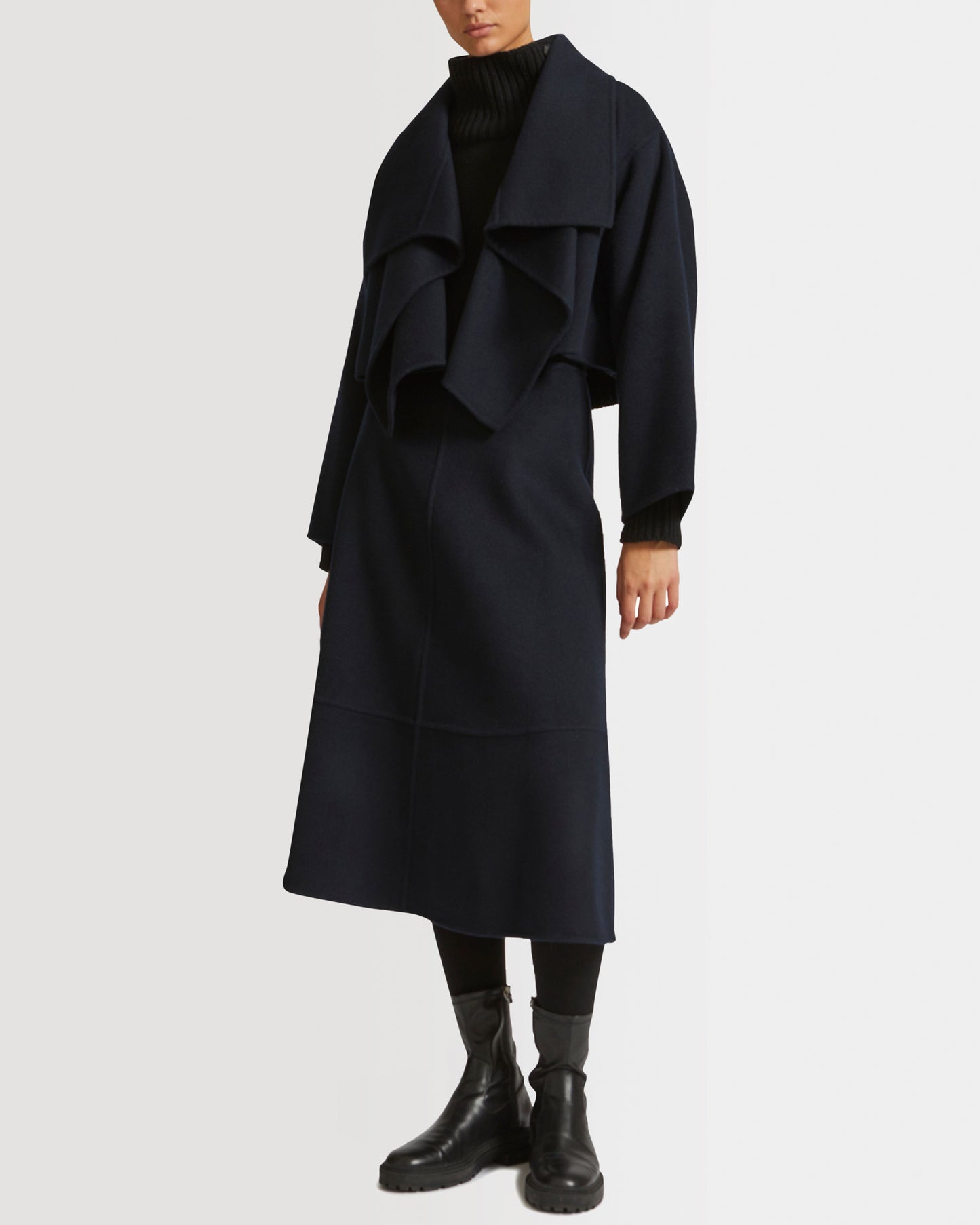 Cropped jacket in cashmere wool -Yves Salomon