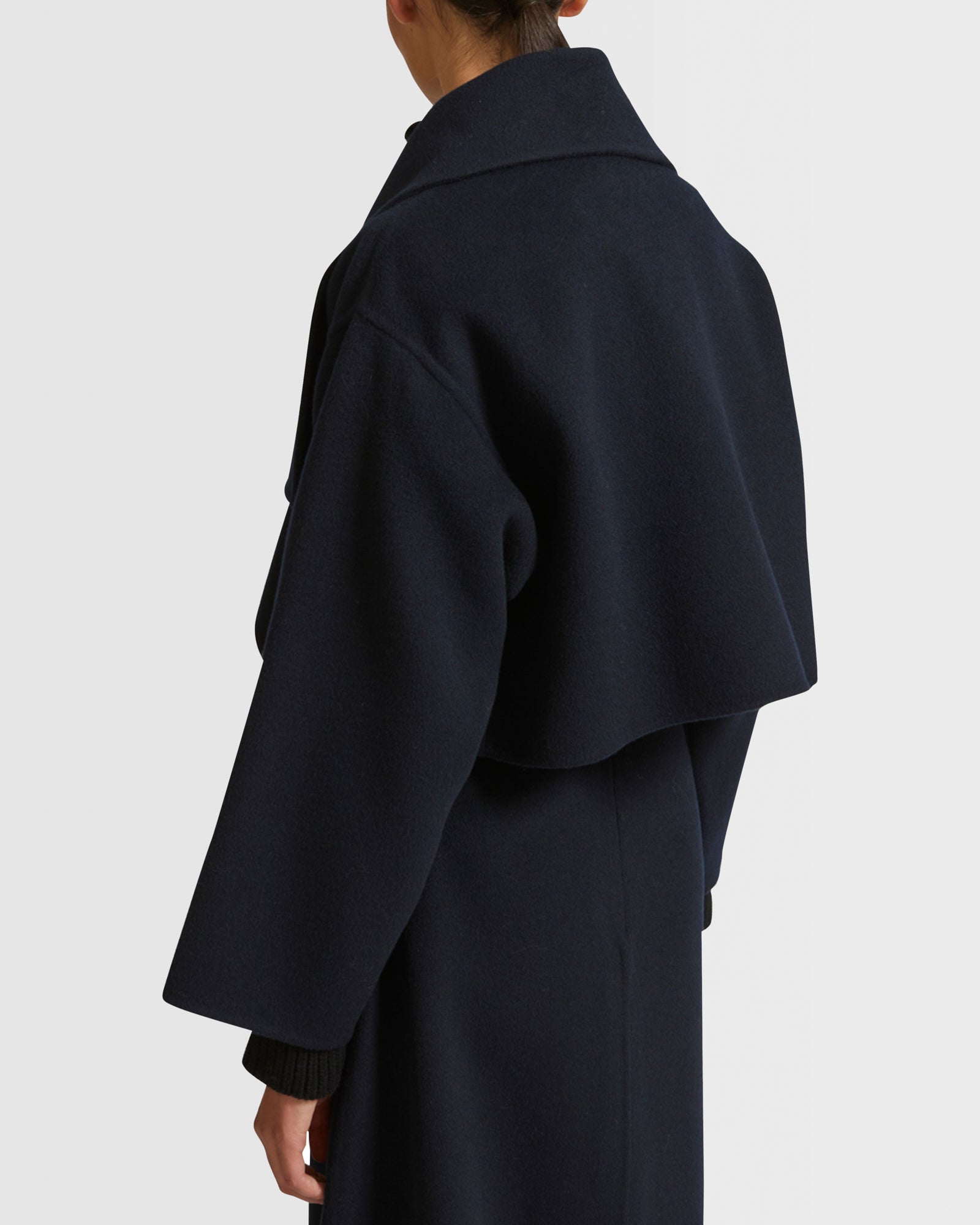 Cropped jacket in cashmere wool -Yves Salomon