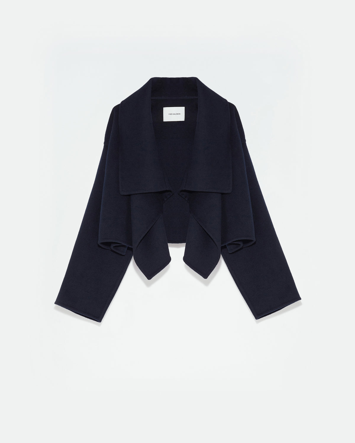Cropped jacket in cashmere wool -Yves Salomon