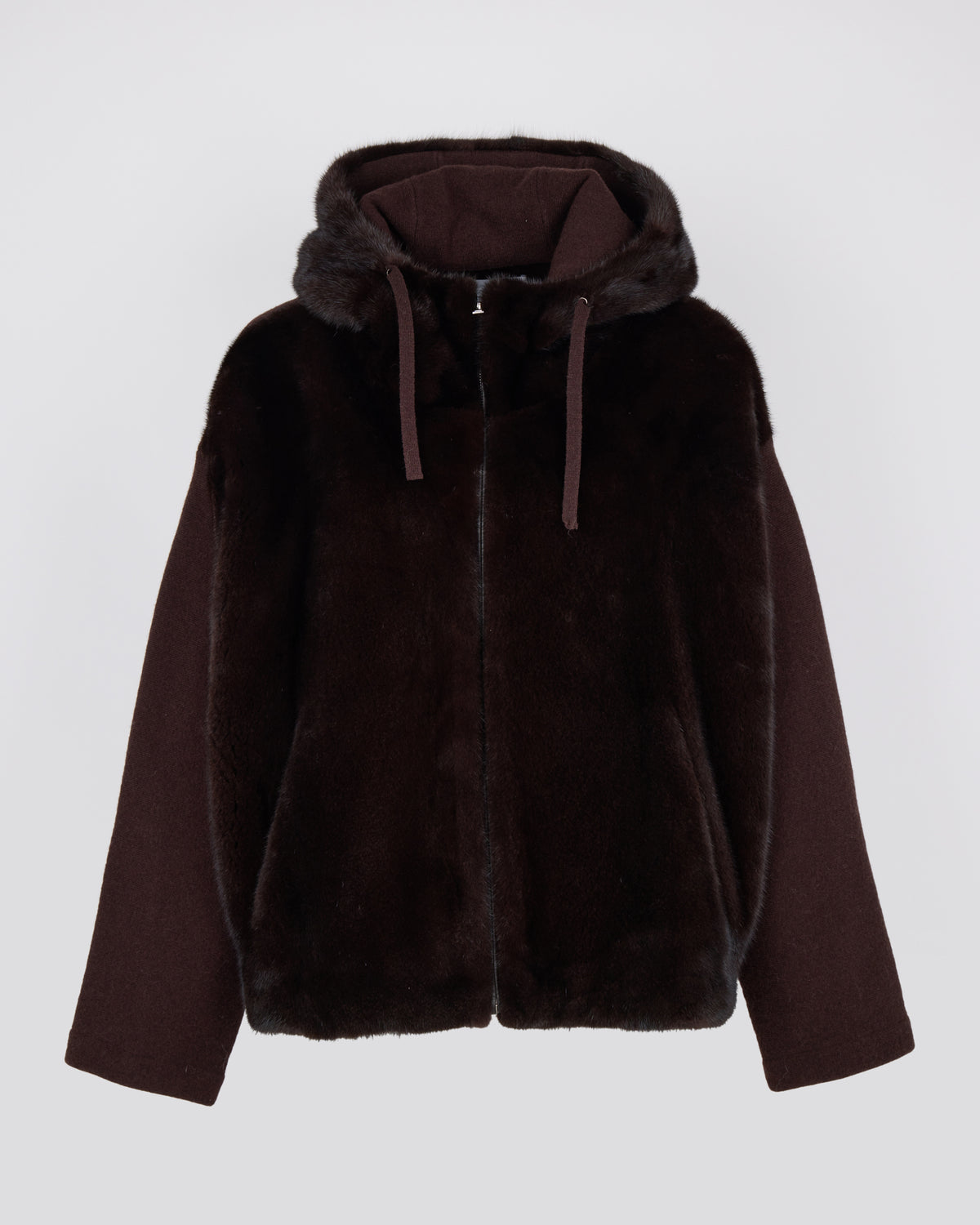 Hooded jacket in mink fur and technical fabric - Yves Salomon - New Fall/Winter Collection