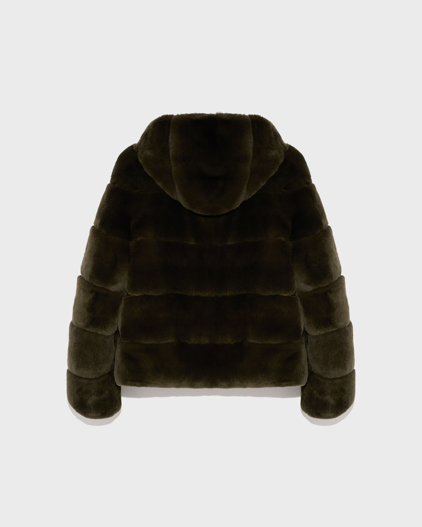 Winter sale & boxing day Yves Salomon -Short reversible parka in fabric and rex rabbit fur