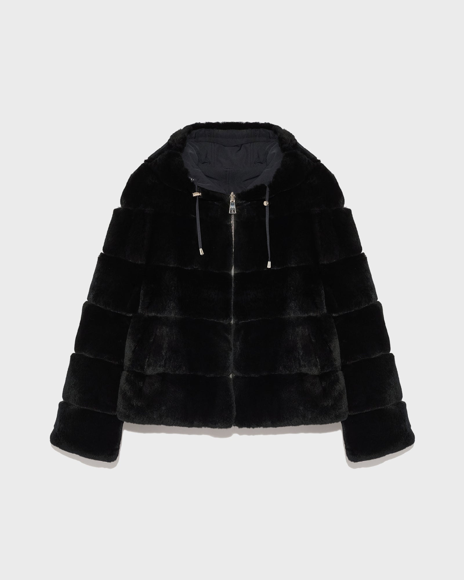 Womens Winter Thicken Stand Collar Faux Rex Rabbit Fur