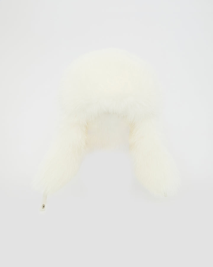 Technical fabric ushanka with fox fur - Yves Salomon