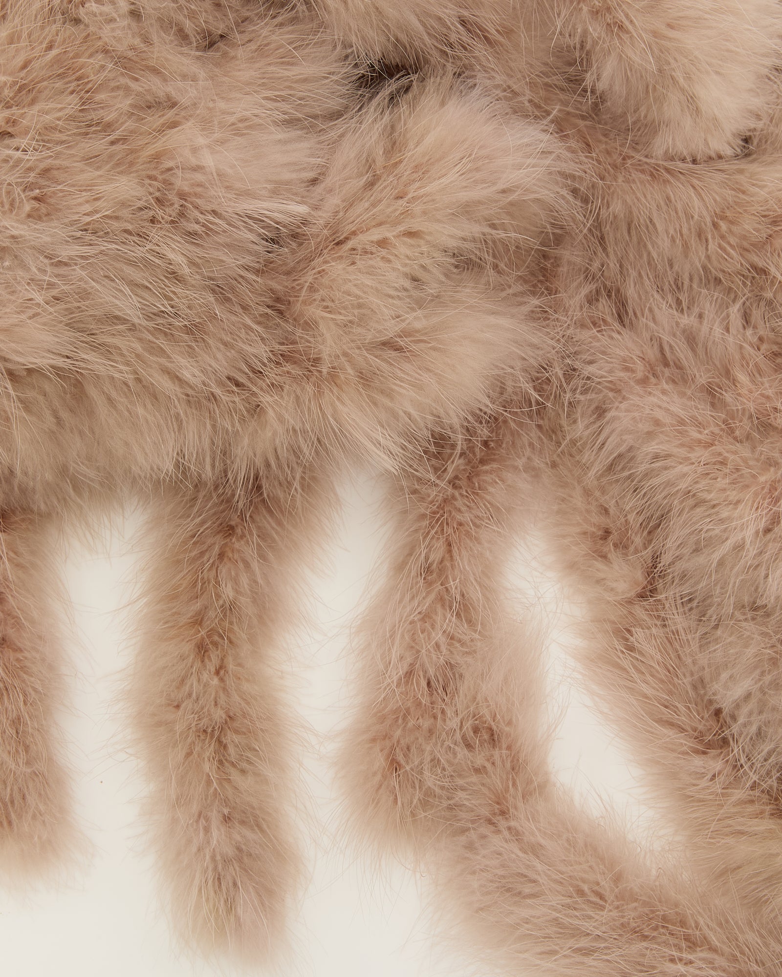 Maxi feather fringe scarf - Yves Salomon