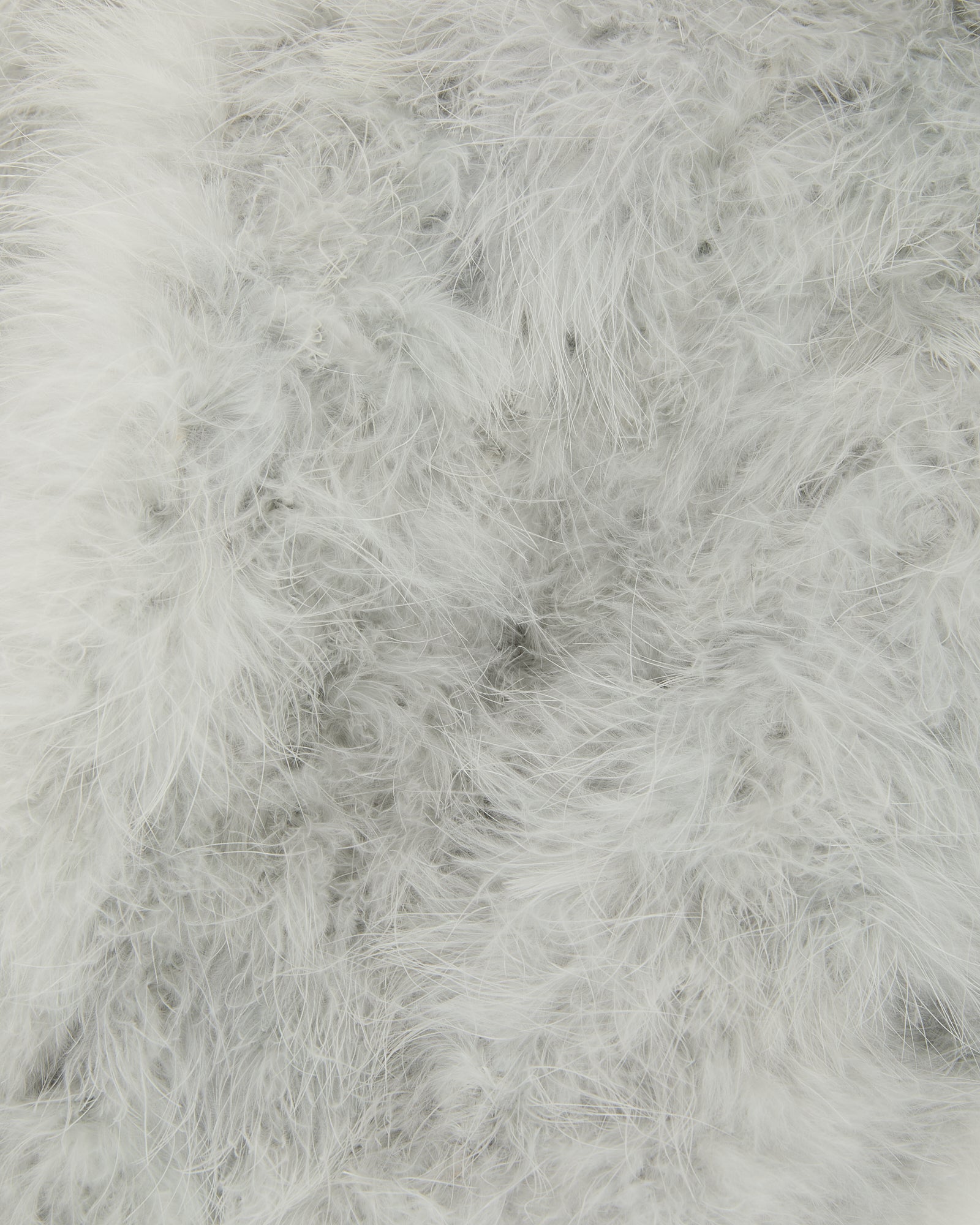 Maxi feather fringe scarf - Yves Salomon