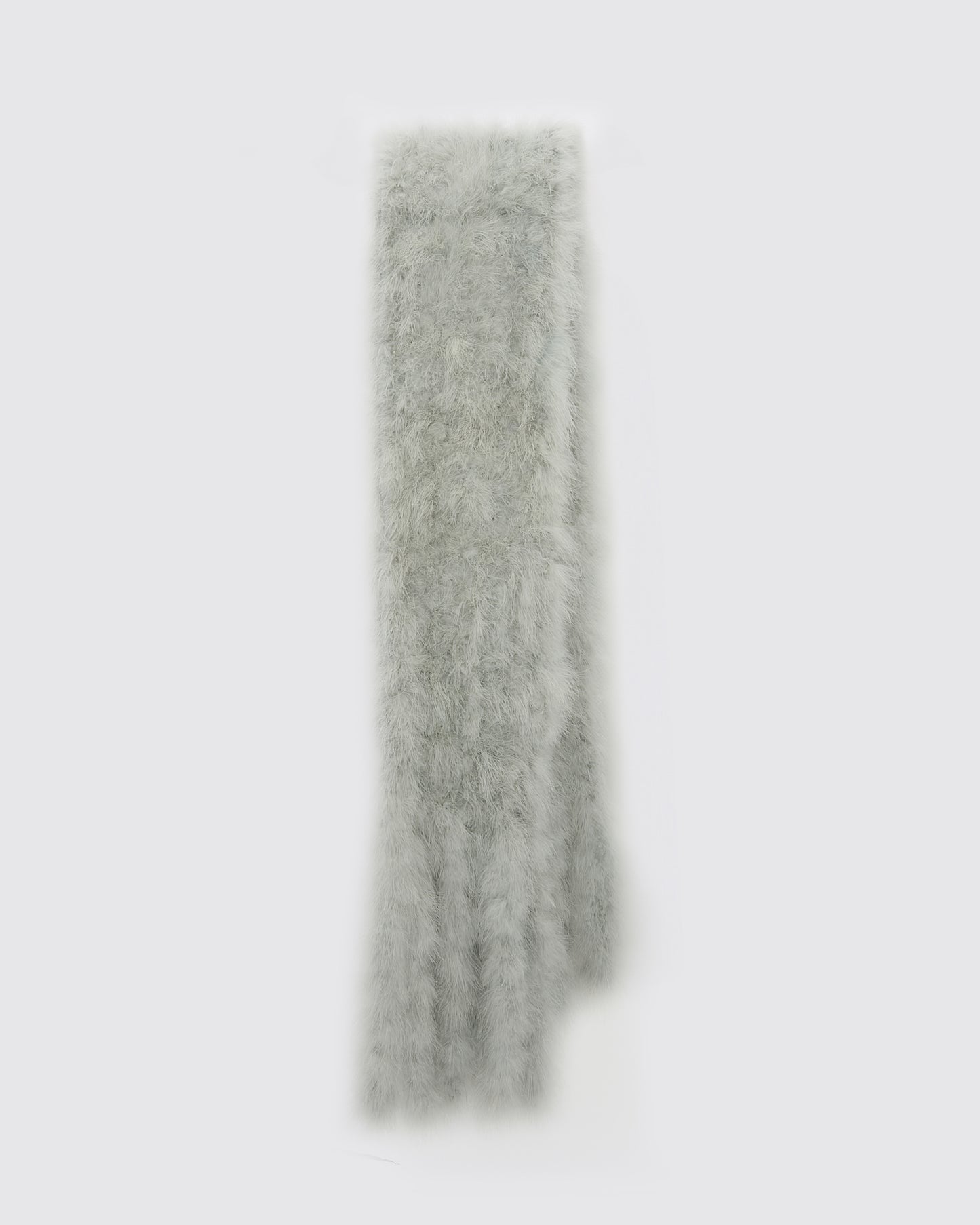 Maxi feather fringe scarf - Yves Salomon