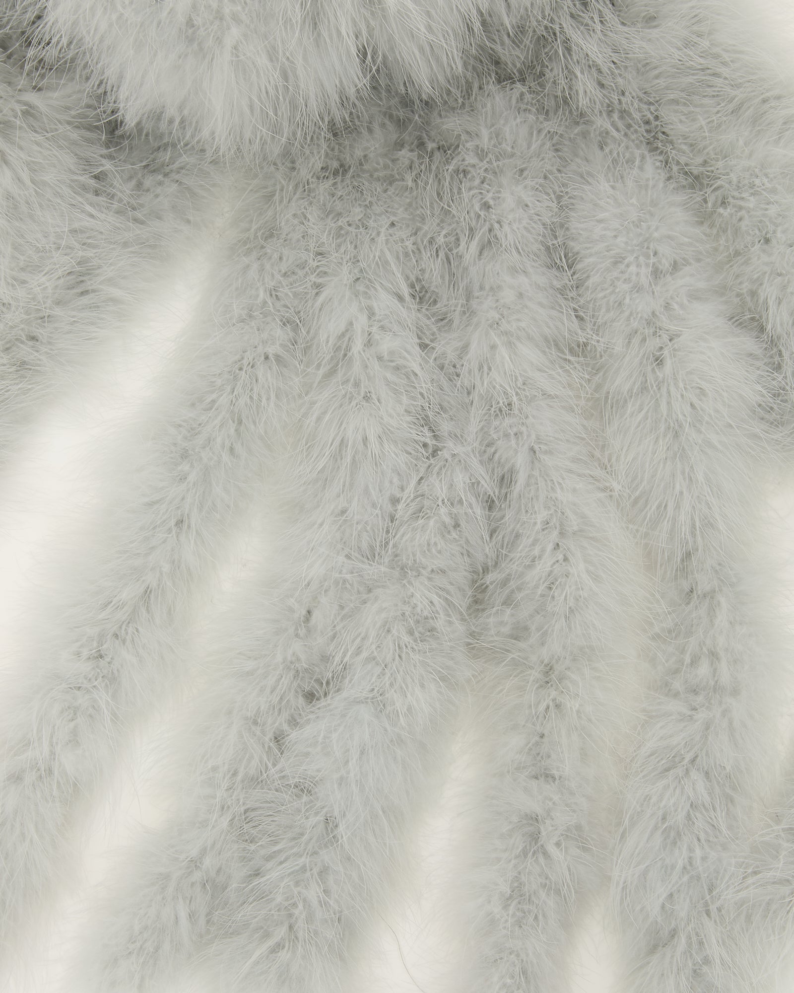 Maxi feather fringe scarf - Yves Salomon
