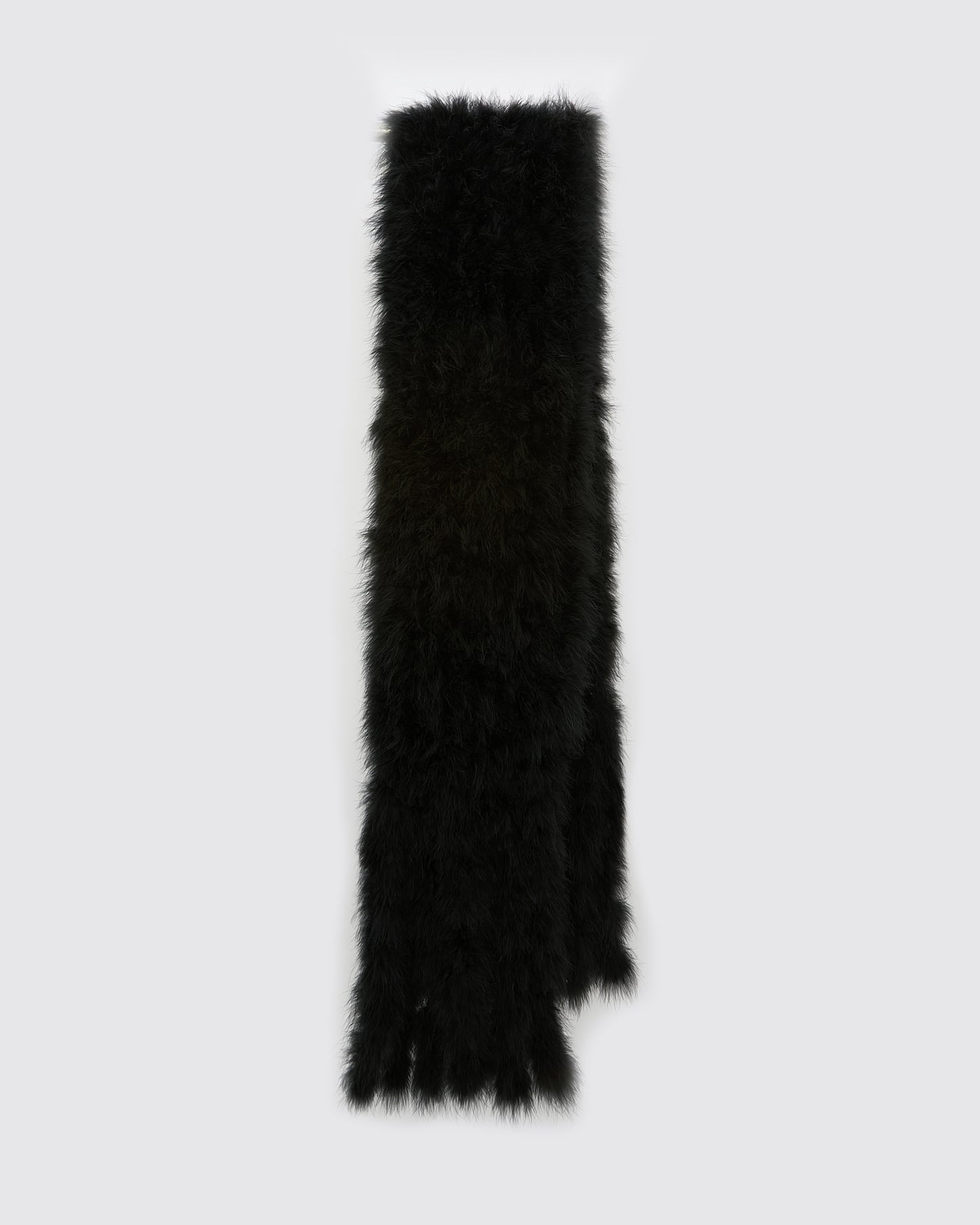 Maxi feather fringe scarf - Yves Salomon