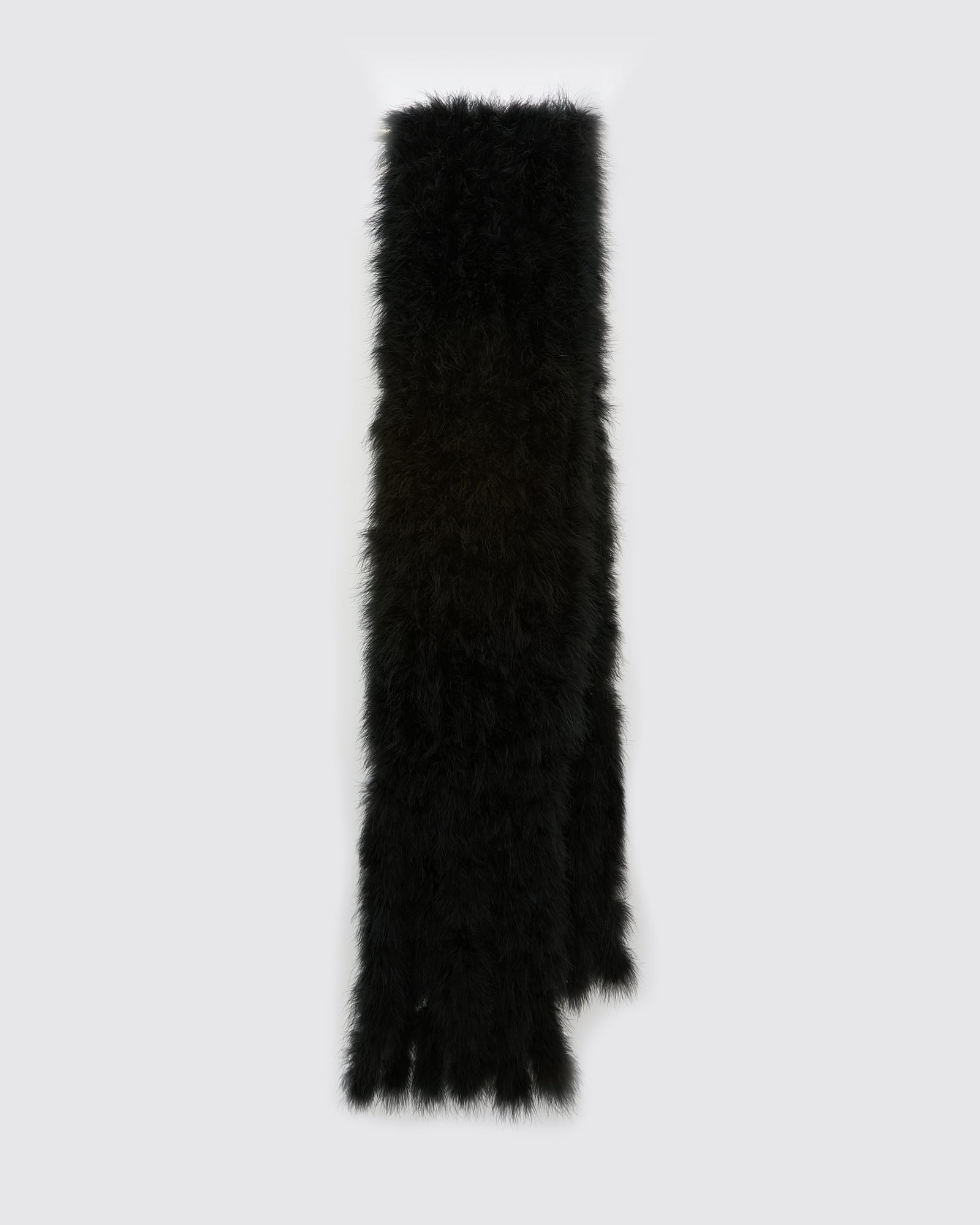 Maxi feather fringe scarf - Yves Salomon
