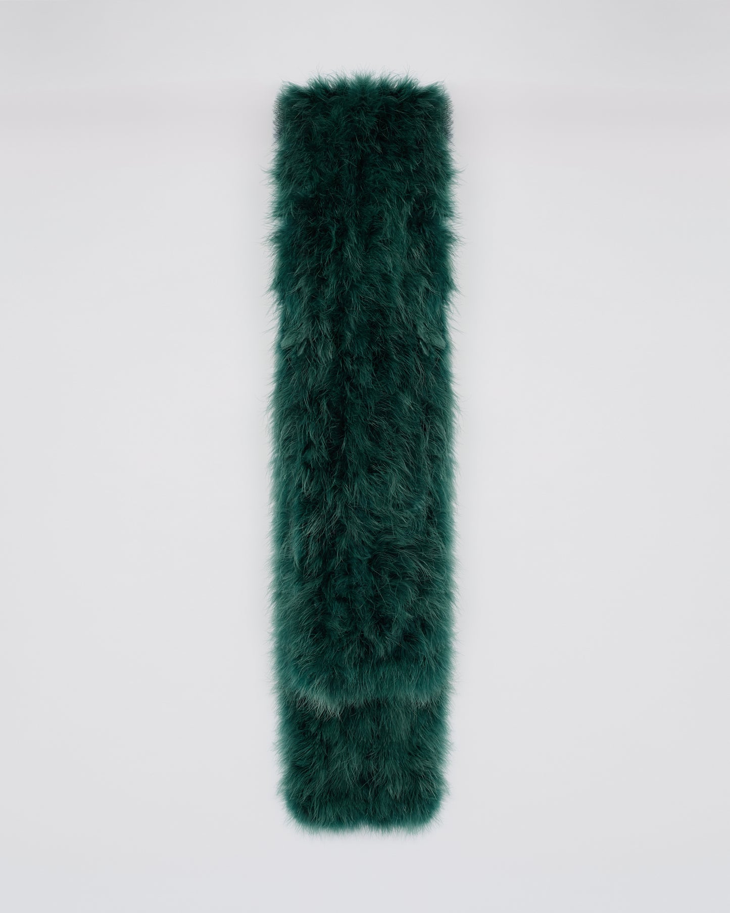 Long feather scarf