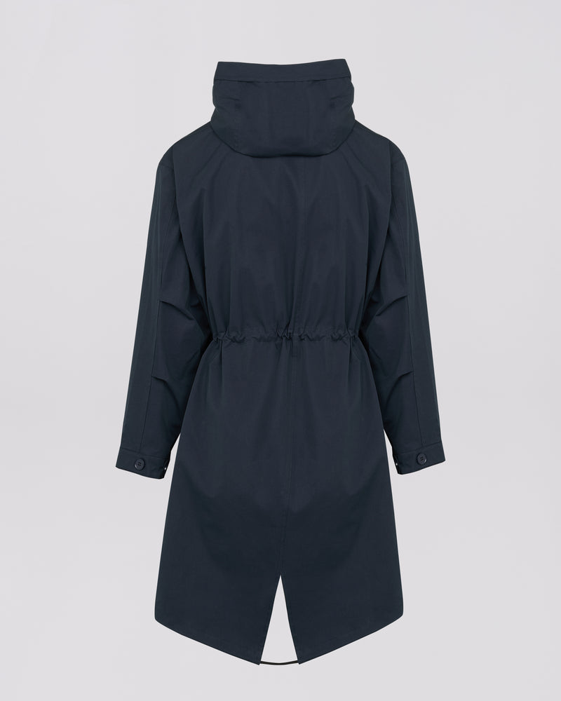 Short fishtail parka in technical fabric