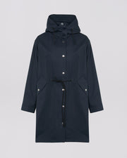 Short fishtail parka in technical fabric