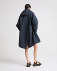 Short fishtail parka in technical fabric