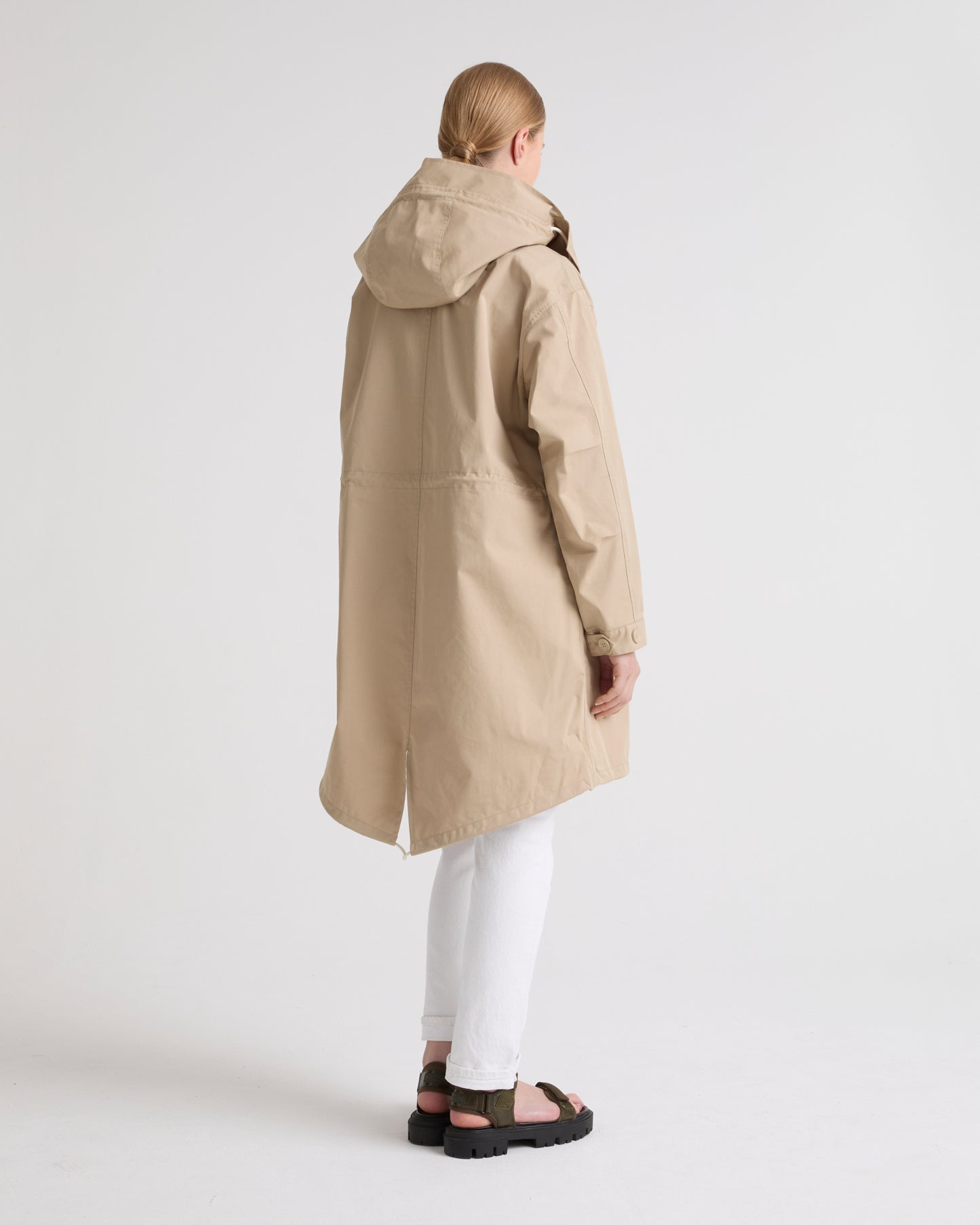 Private sale - Short fishtail parka in technical fabric -Yves Salomon