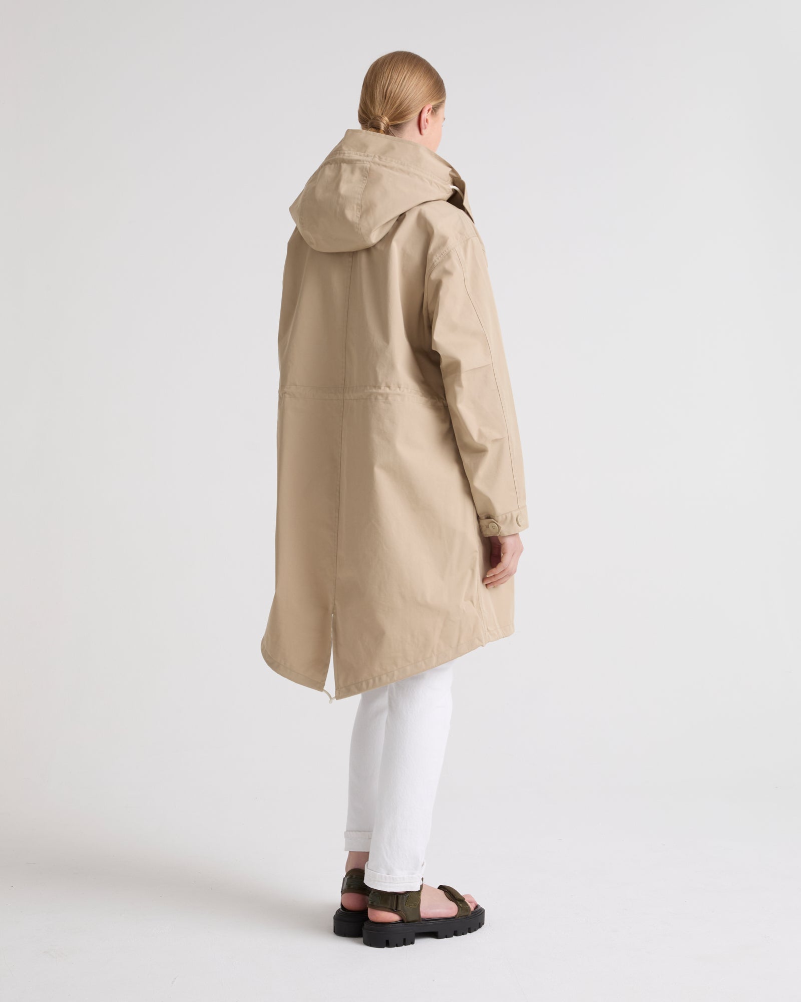 Private sale - Short fishtail parka in technical fabric -Yves Salomon