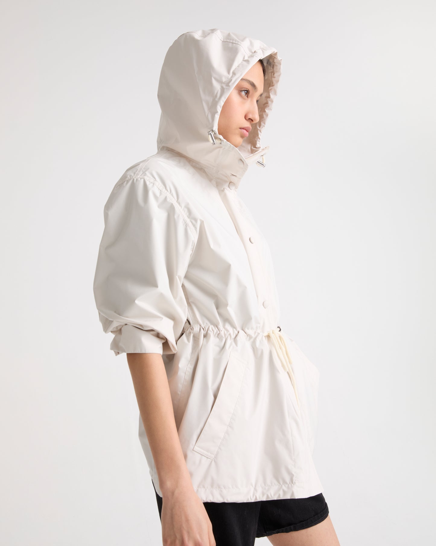 Private sale - Technical fabric parka - white - Yves Salomon