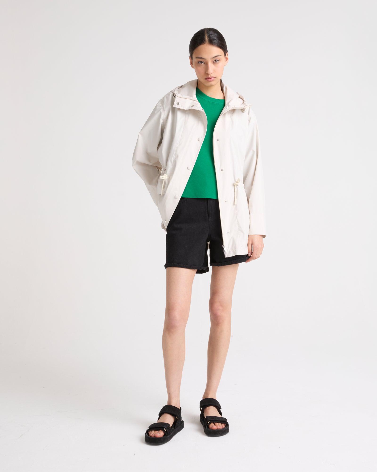 Private sale - Technical fabric parka -Yves Salomon