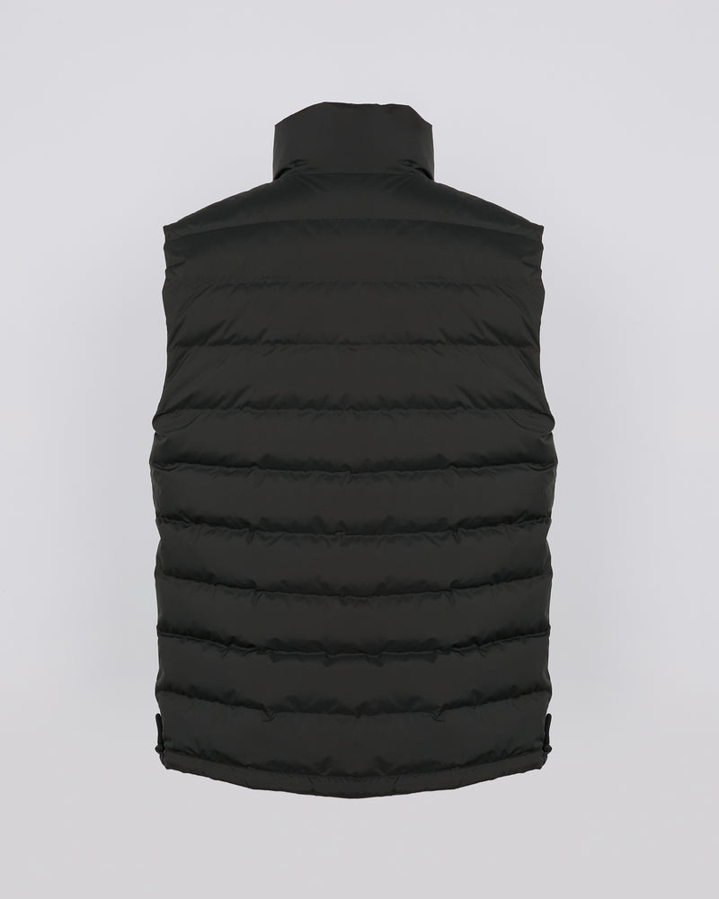 Down waistcoat in waterproof technical fabric