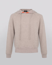 Double-sided cashmere hoodie