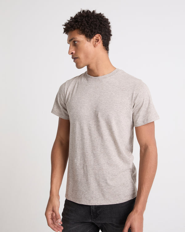 Cotton-yak jersey T-shirt - grey - Yves Salomon