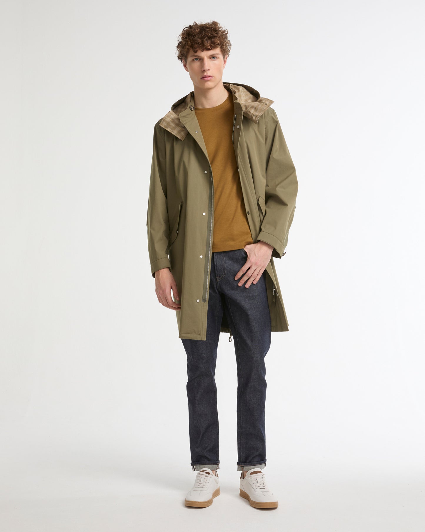 Waterproof cotton-blend parka
