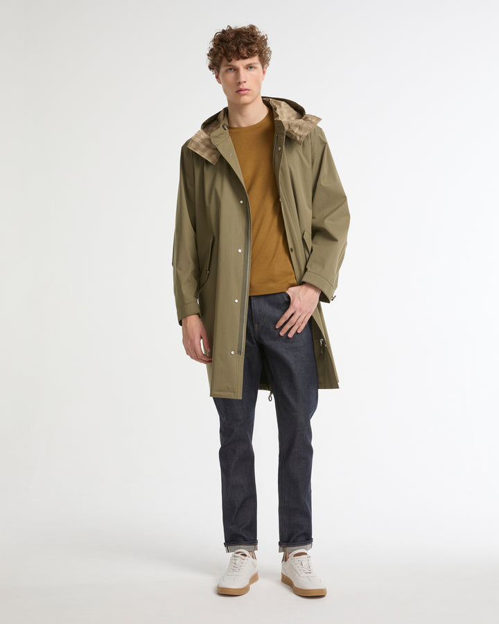 Waterproof cotton-blend parka